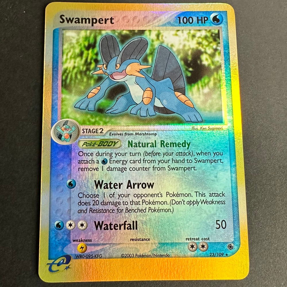 Pokemon TCG Swampert 23/109 EX Ruby and Sapphire Rare Reverse Holo NM